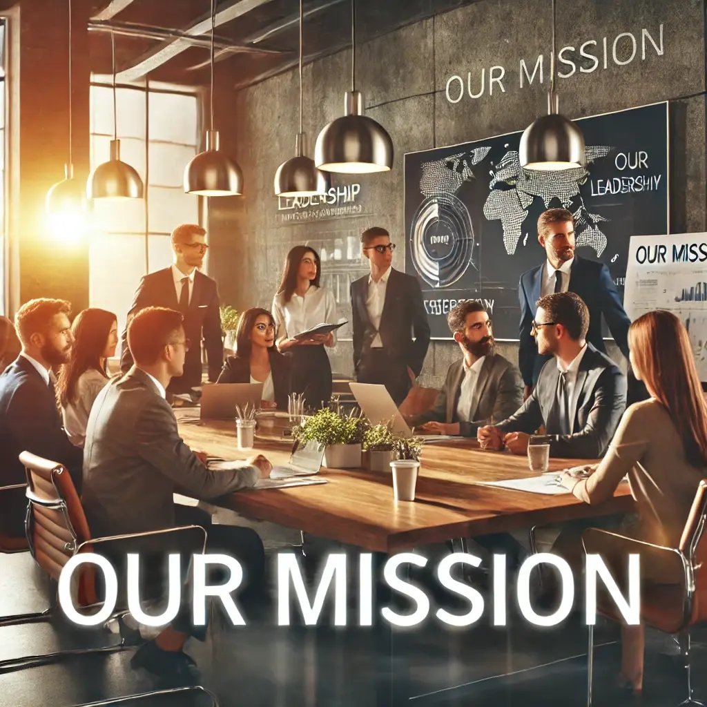 DALL·E 2024-07-16 16.48.08 - An inspiring office scene showing a diverse group of professionals gathered around a conference table, actively engaged in a strategy meeting. The atm